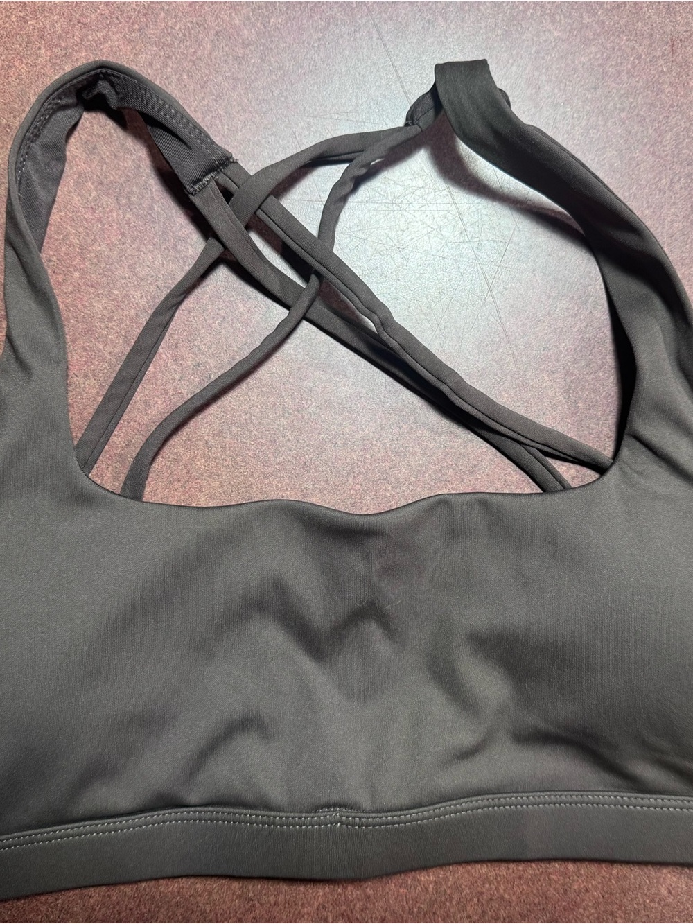 BYLT Basics Black Strappy Sports Bra
